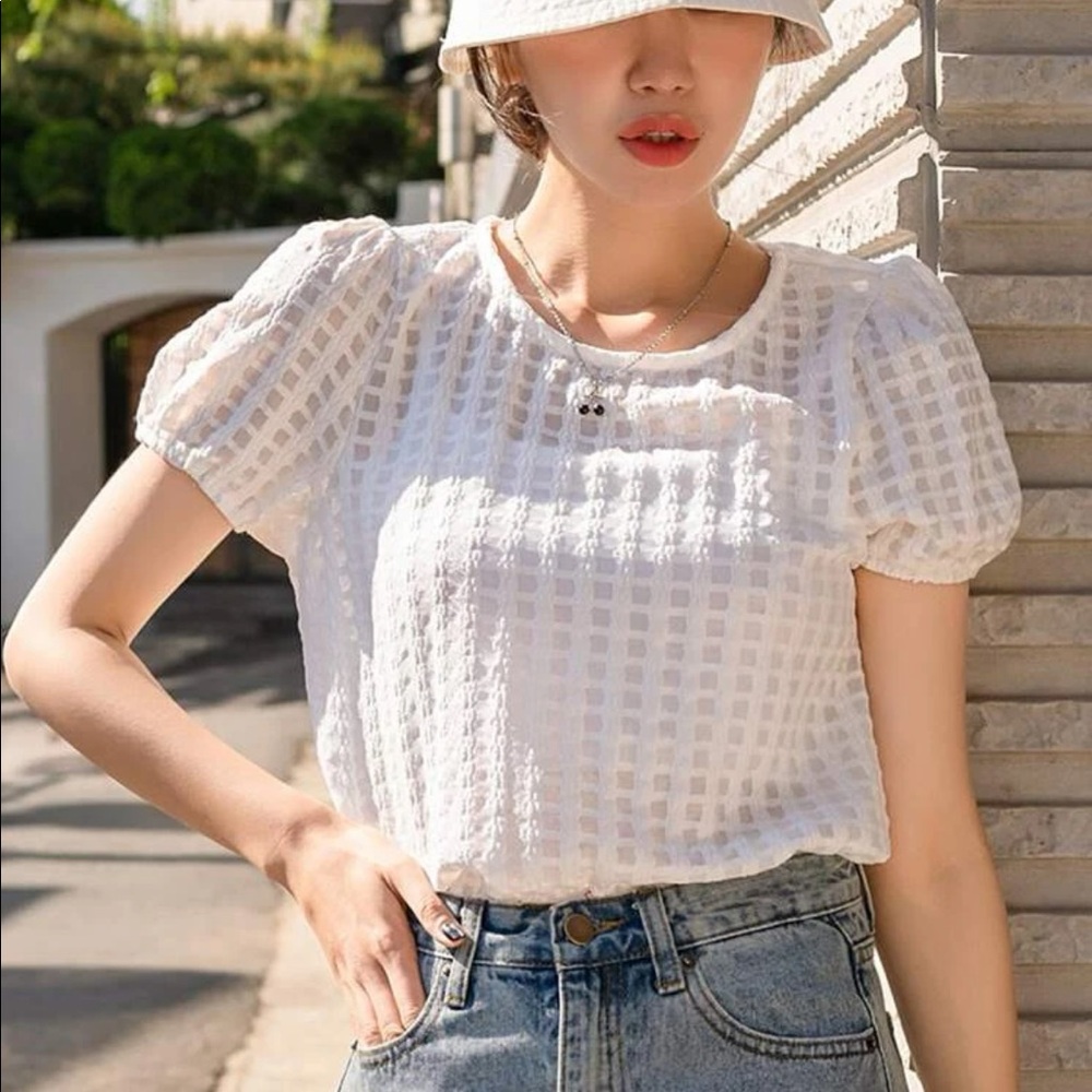white top